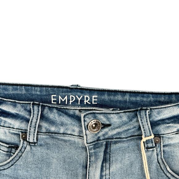 Empyre Jenna NWT Cut Off Denim Jean Shorts Mini Size 5 Casual Summer Jrs - Picture 3 of 5
